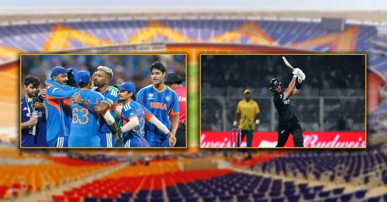 নরেন্দ্র মোদী স্টেডিয়াম ও ভারত- নিউজিল্যাল্ডের ক্রিকেটাররা